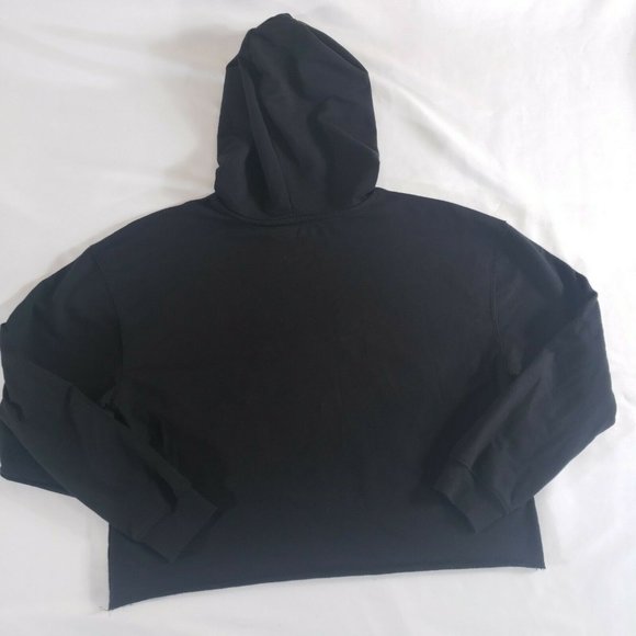 Pink Floyd Sweatshirt Size L Crop Top Dark Side Of The Moon Hoodie Black - Picture 4 of 6